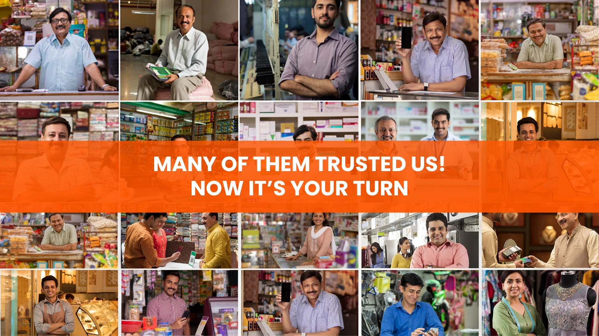 Happy merchants